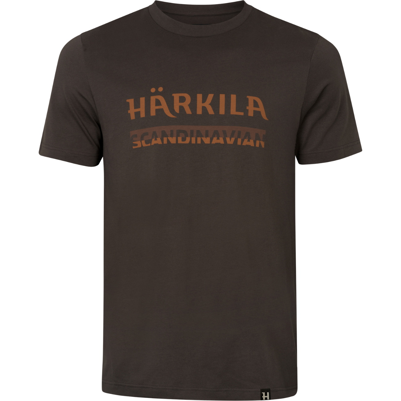2026 Harkila Heren Scandinavische Korte Mouw T-Shirt 102450044001 - Shadow Brown